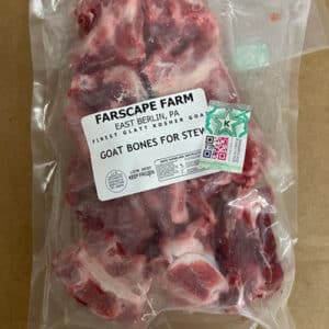 Farscape Farms goat bones for stew