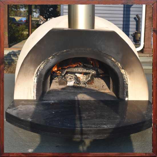 open fire oven at Farscape Farm